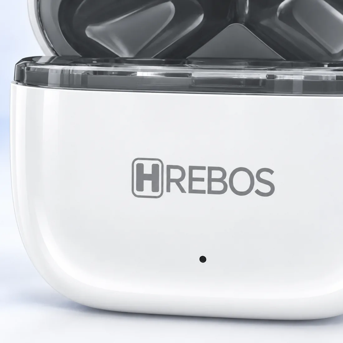 Fone Bluetooth sem fio earbuds clearpods Hrebos EB-300 — detalhe