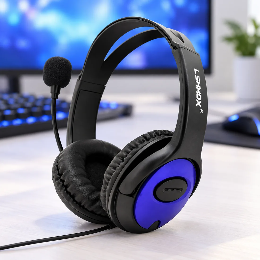 Fone gamer P2 com microfone PS4 / xbox one LEY-35 Lehmox — uso