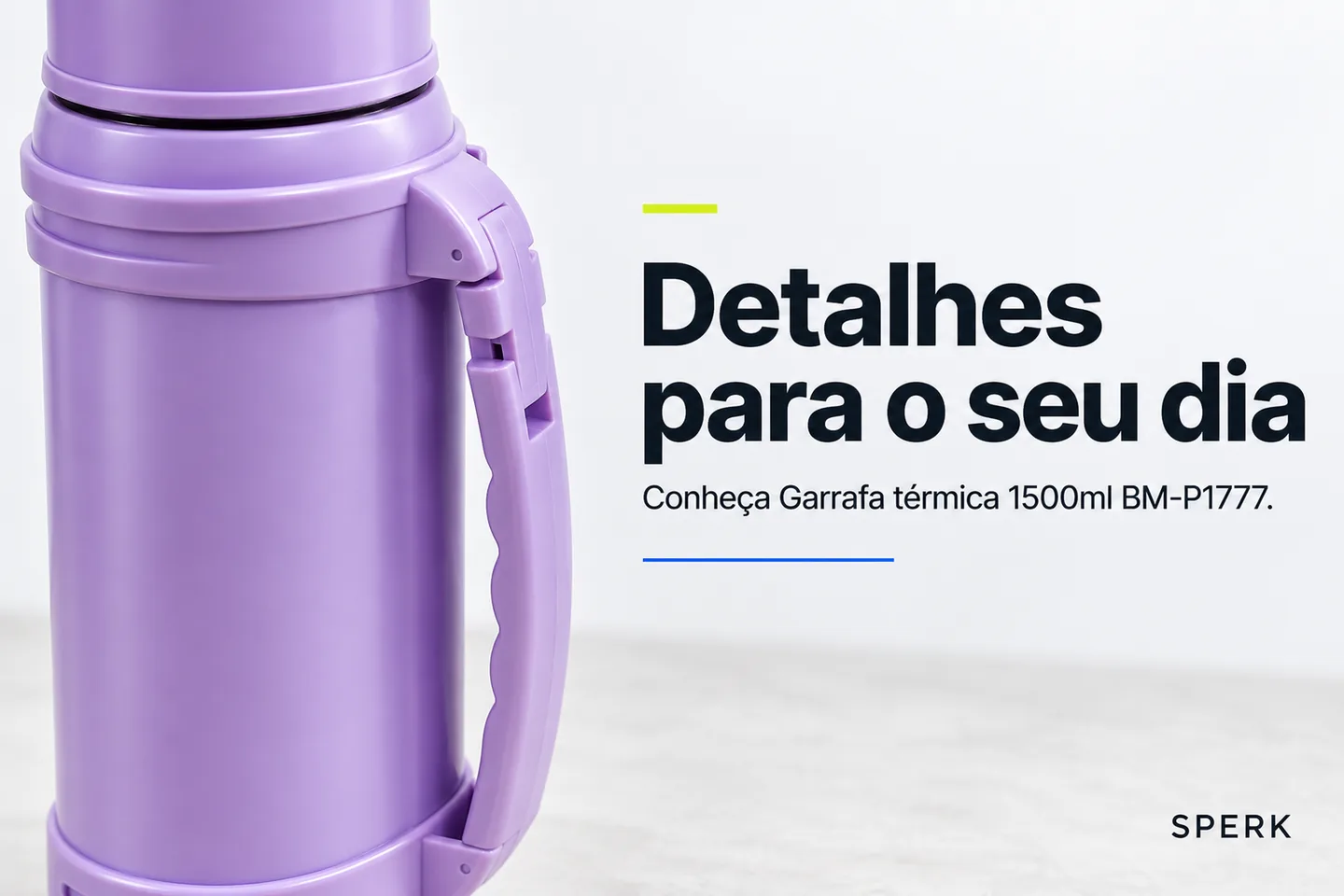 Garrafa térmica 1500ml BM-P1777 — diferencial uso