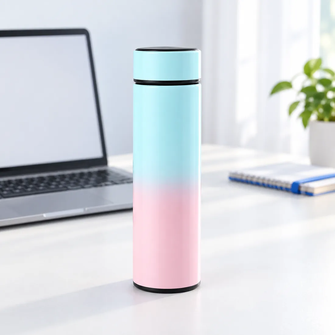 Garrafa térmica inox cotton candy 400ml - GDR0299 — uso