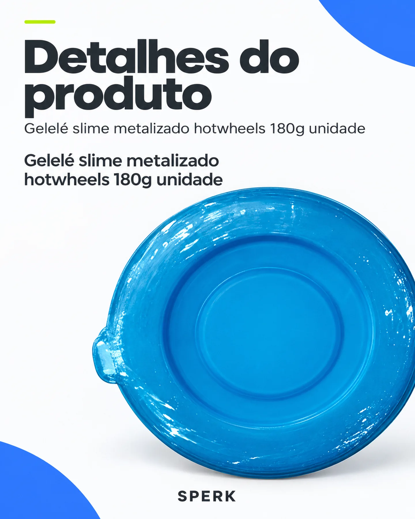 Gelelé slime metalizado hotwheels 180g unidade — painel 5
