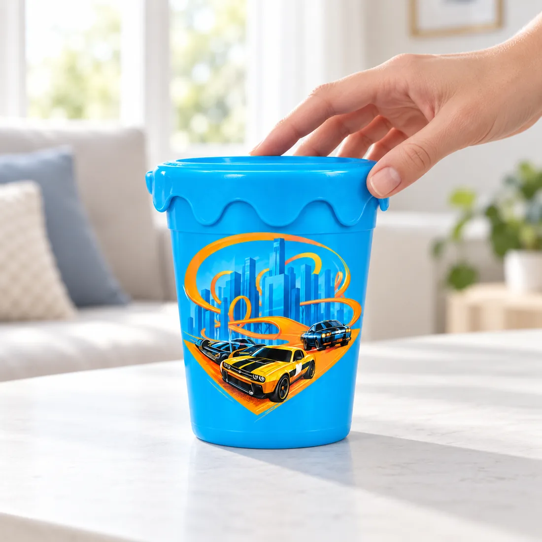 Gelelé slime metalizado hotwheels 180g unidade — uso
