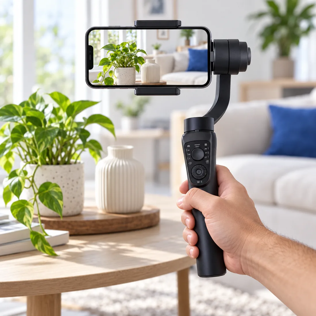 Gimbal estabilizador de celular 3 eixos SLF-10B a'Gold pro — uso