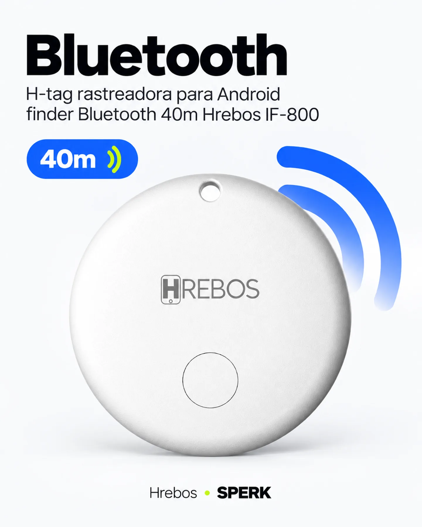H-tag rastreadora para Android finder Bluetooth 40m Hrebos IF-800 — painel 2