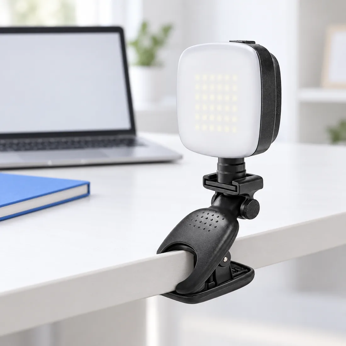 Iluminador portátil com luz de LED e clip ajustável KAIDI KD-D5 — uso