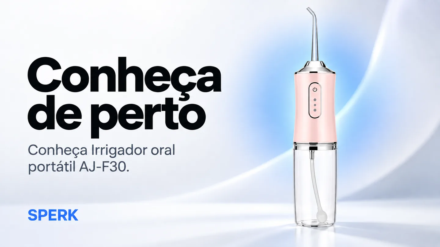 Irrigador oral portátil AJ-F30 — heroi descricao