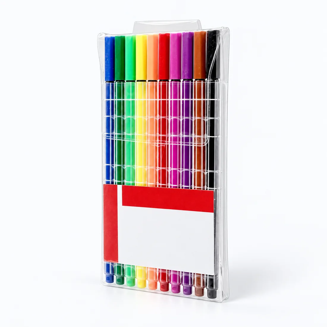 Kit 10 canetinhas de contorno ponta fina A-1688-10 — verso lateral