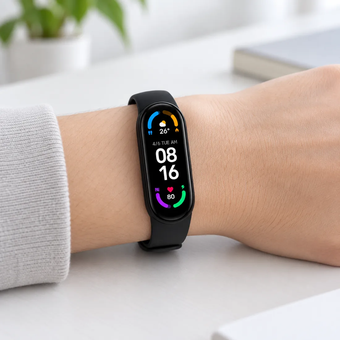 Kit 10 unidades - pulseira inteligente Xiaomi mi band 7 - tela AMOLED — uso