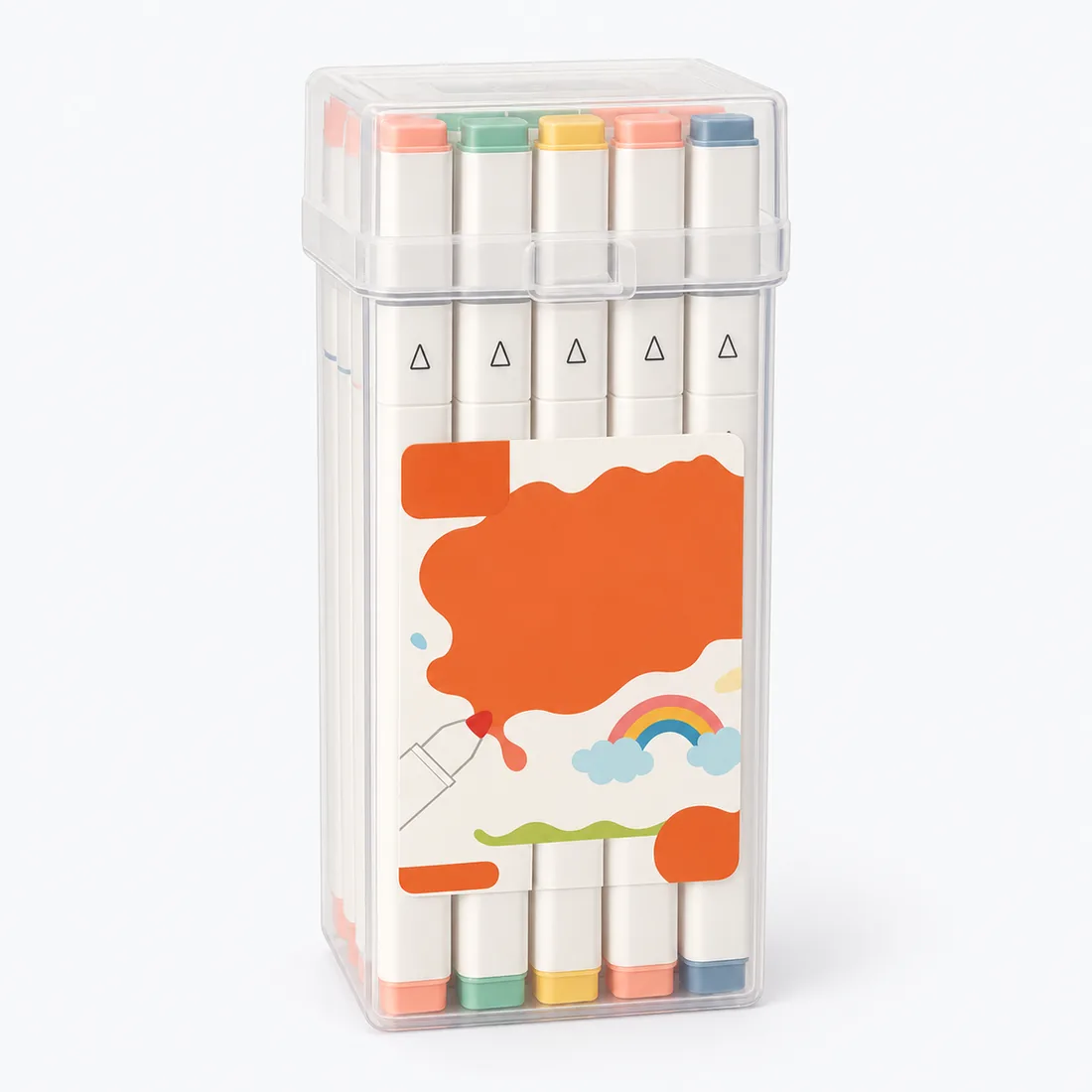 Kit 24 canetinhas marcadoras pontas dupla KA-2516