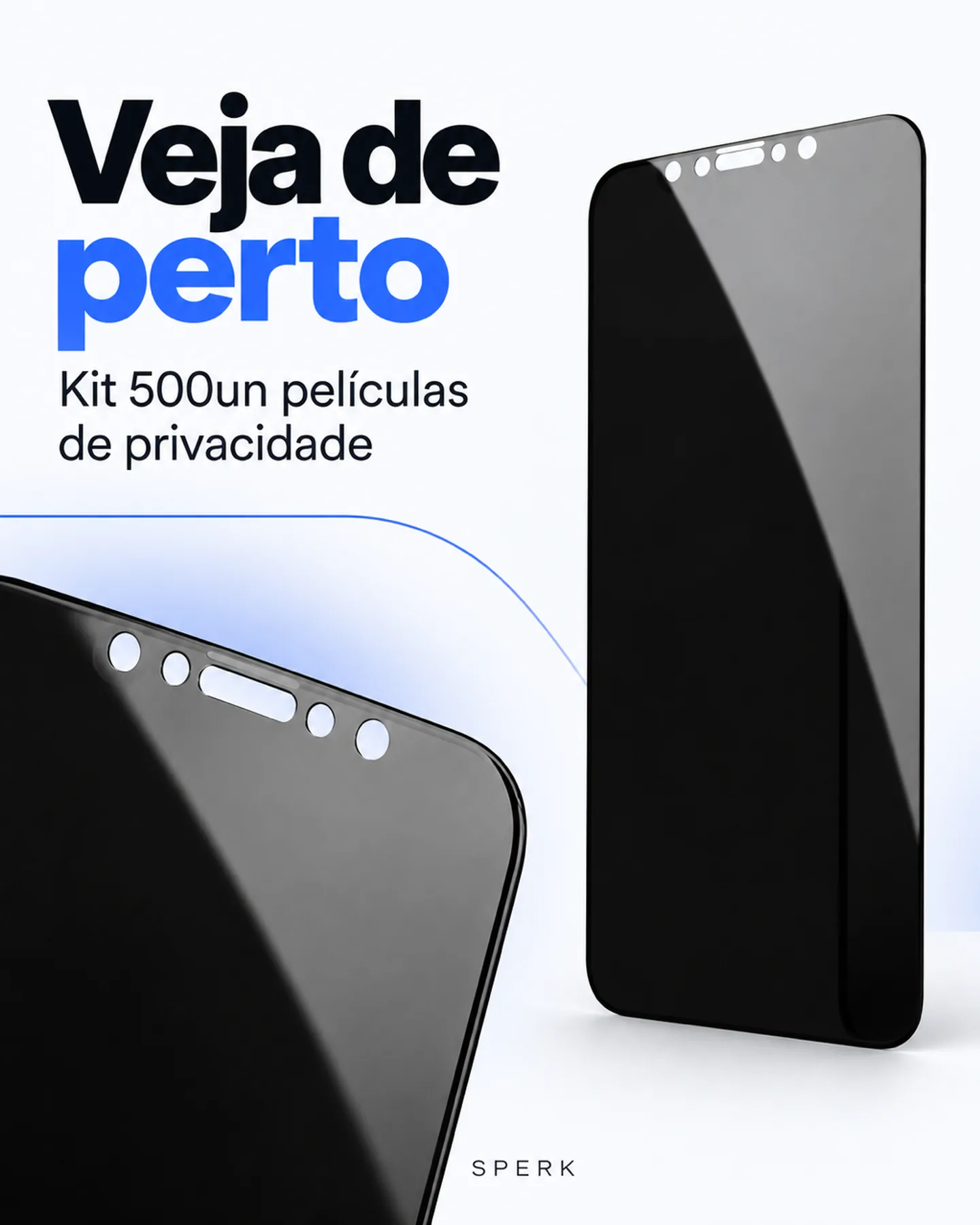 Kit 500un películas de privacidade — painel 3