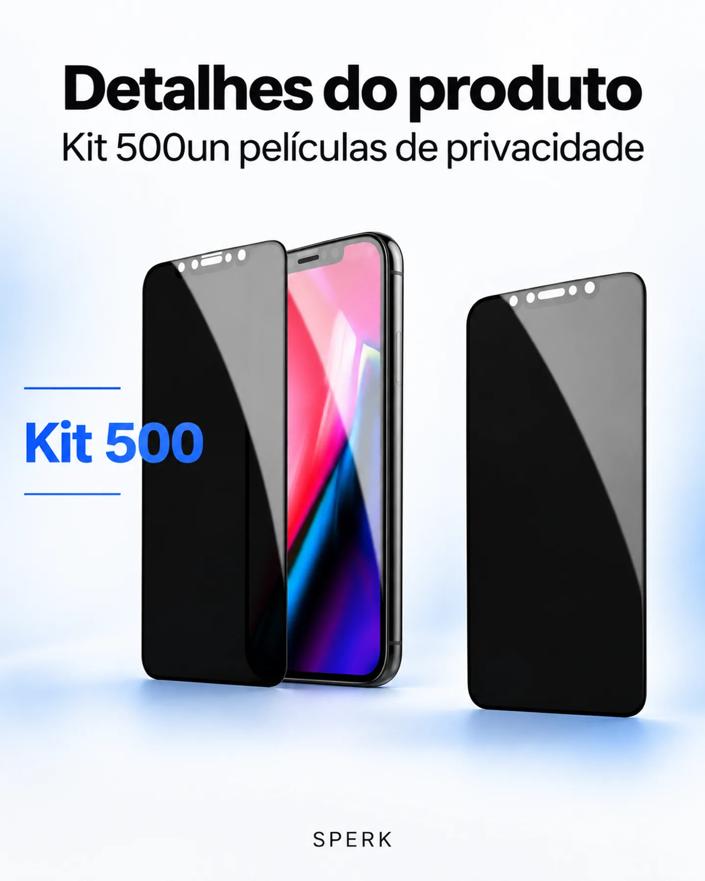 Kit 500un películas de privacidade — painel 4