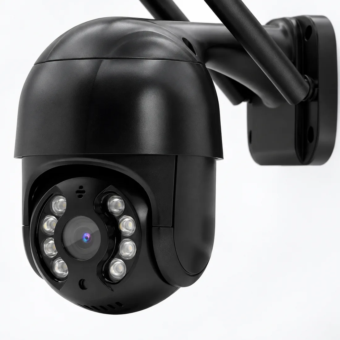 Kit 6 câmeras de segurança inteligente wi-fi 360° — angulo detalhe