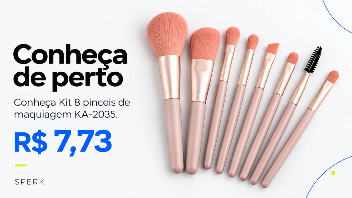 Kit 8 pinceis de maquiagem KA-2035 — heroi descricao