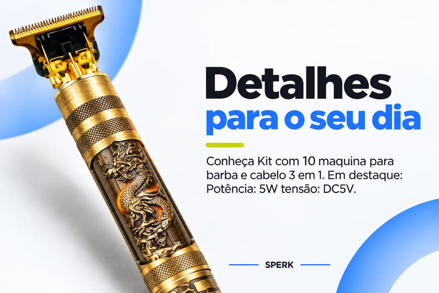 Kit com 10 maquina para barba e cabelo 3 em 1 — diferencial uso