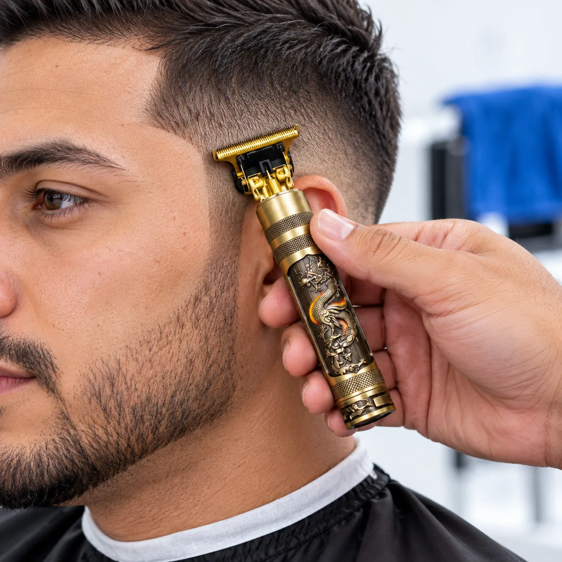 Kit com 10 maquina para barba e cabelo 3 em 1 — uso