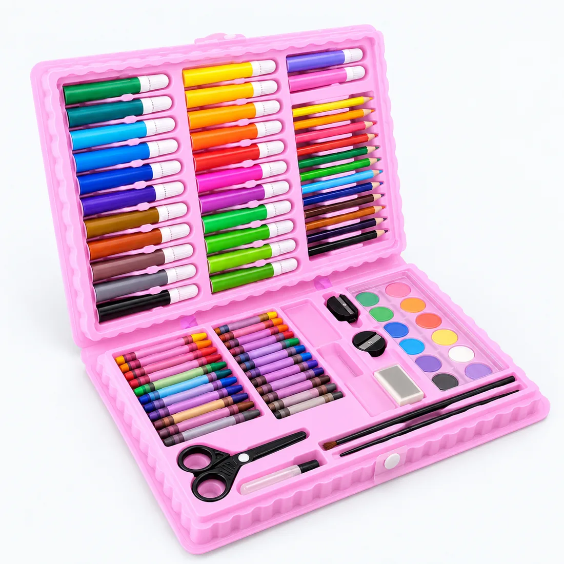 Kit maleta para desenhar 86pçs meninas MS-86G — frente estudio