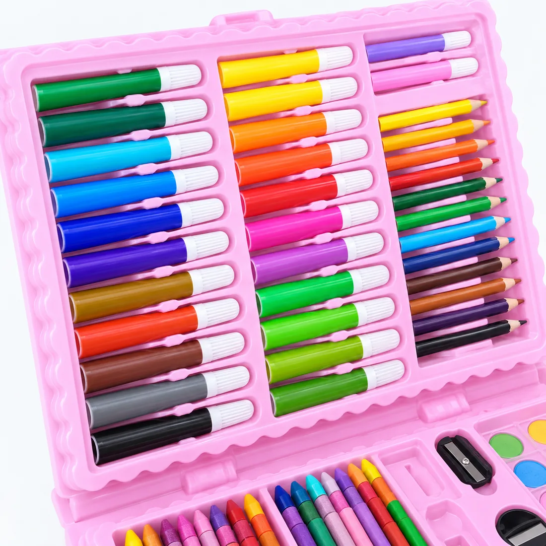 Kit maleta para desenhar 86pçs meninas MS-86G — angulo detalhe