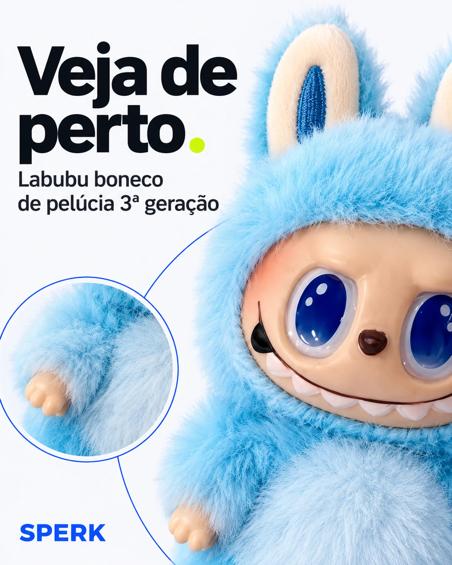 Labubu boneco de pelúcia 3ª geração — painel 3