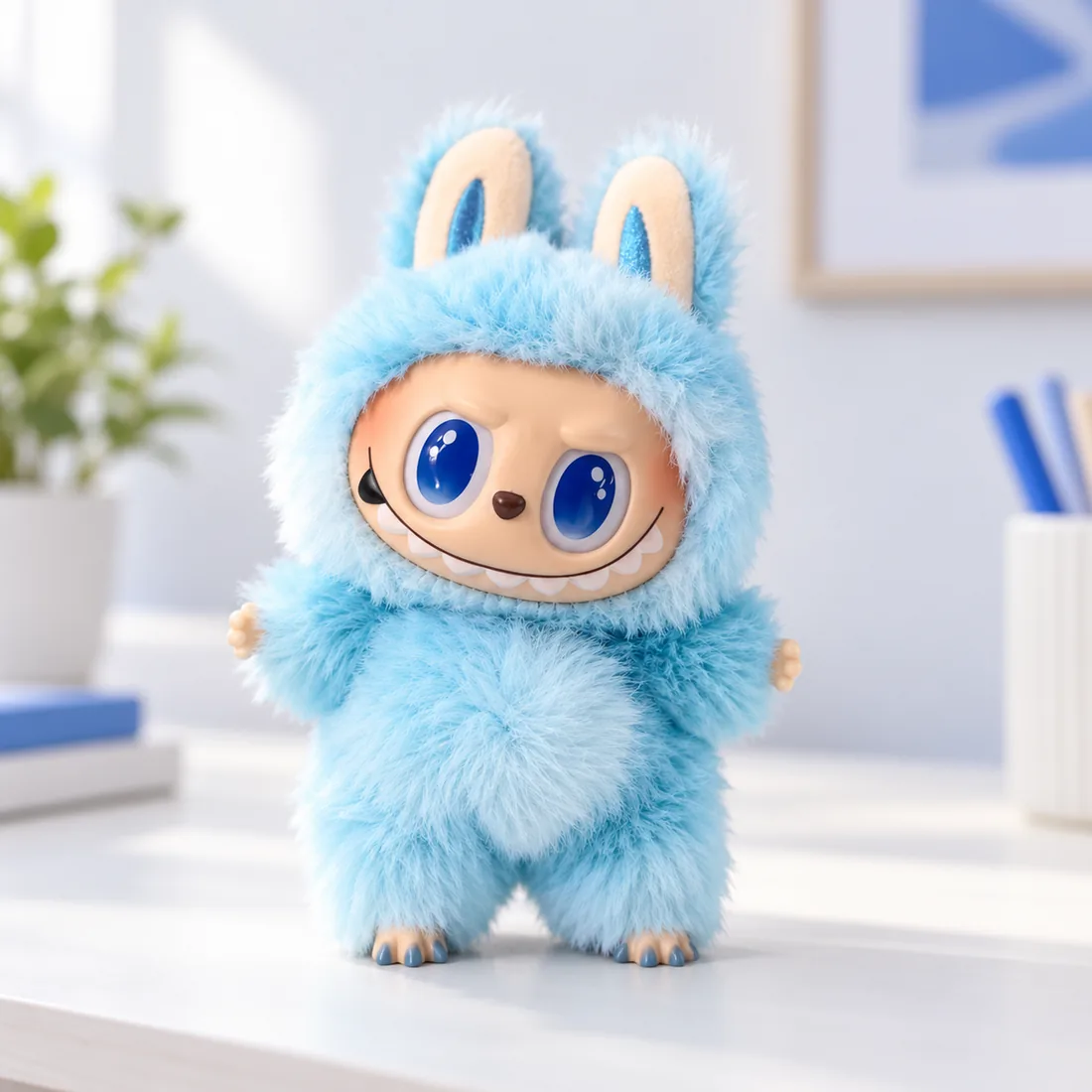 Labubu boneco de pelúcia 3ª geração — uso