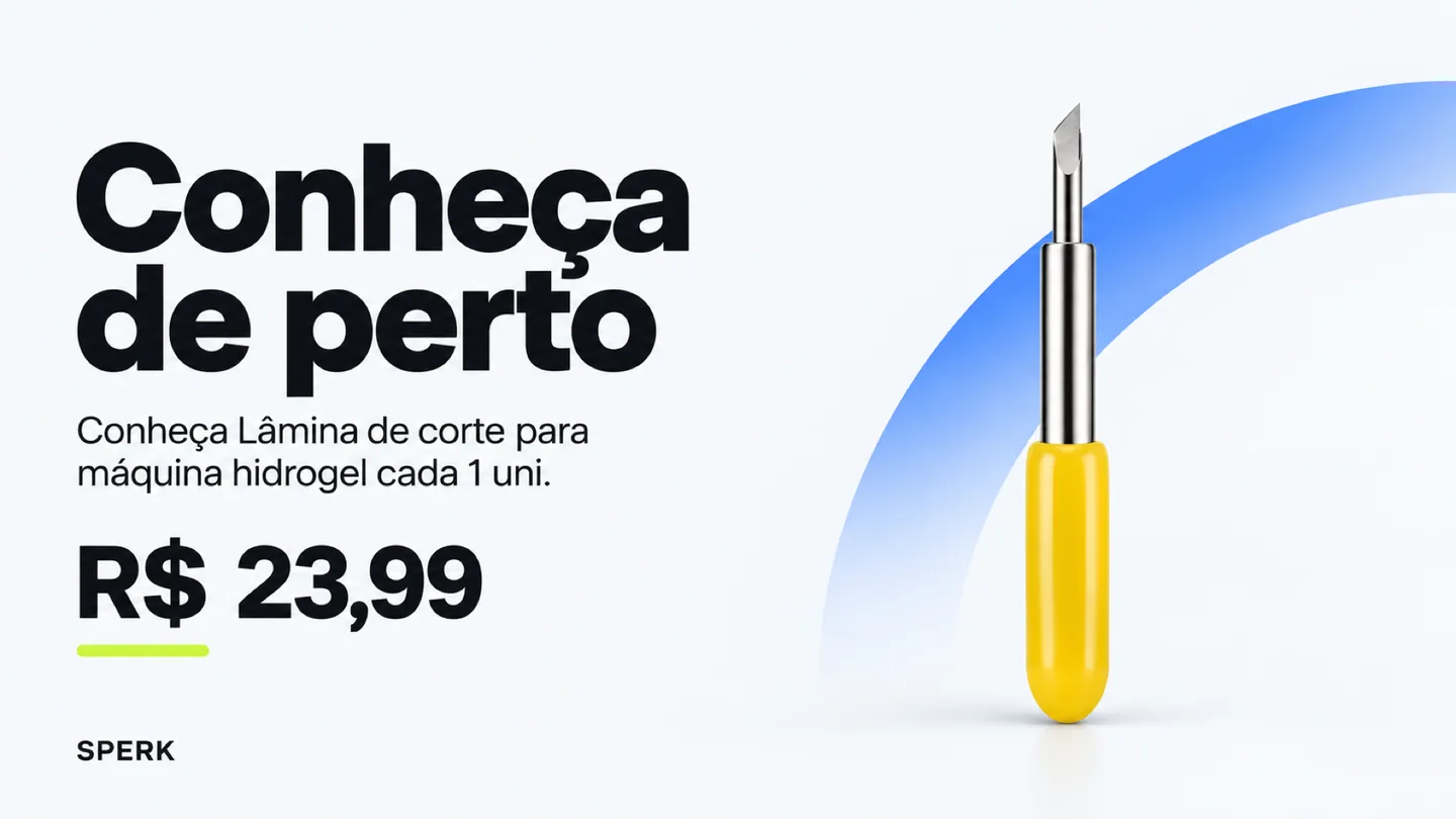 Lâmina de corte para máquina hidrogel cada 1 uni — heroi descricao