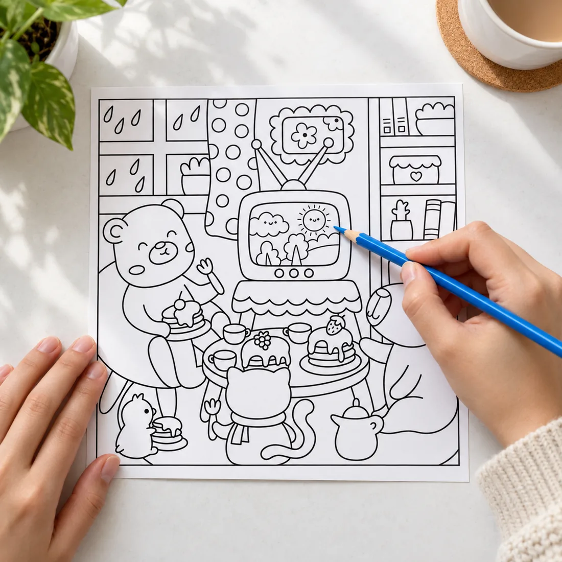 Livro de colorir magic kids variados — uso