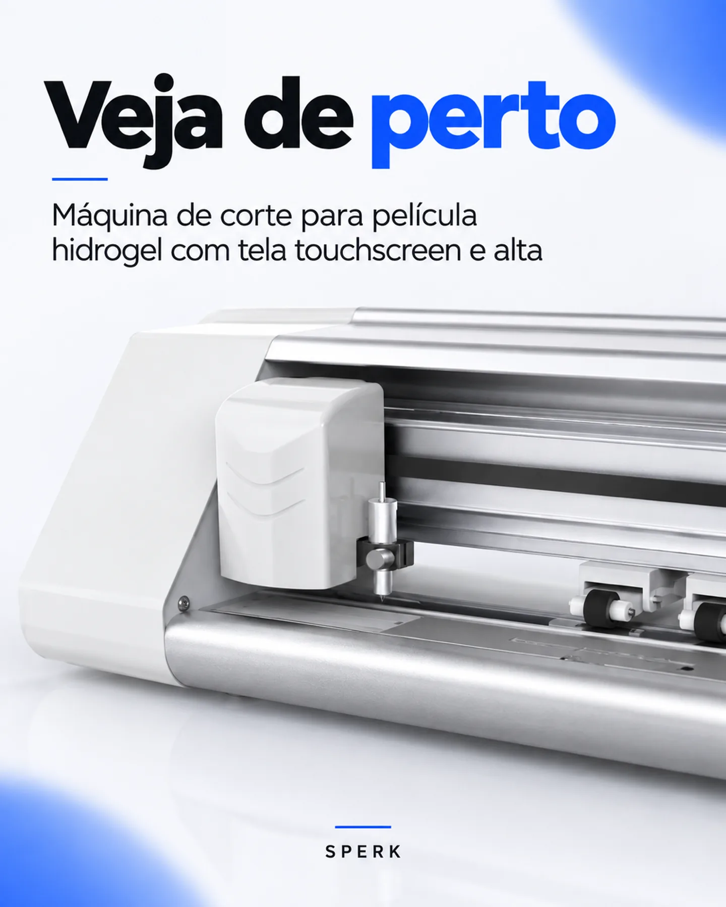 Máquina de corte para película hidrogel com tela touchscreen e alta — painel 3
