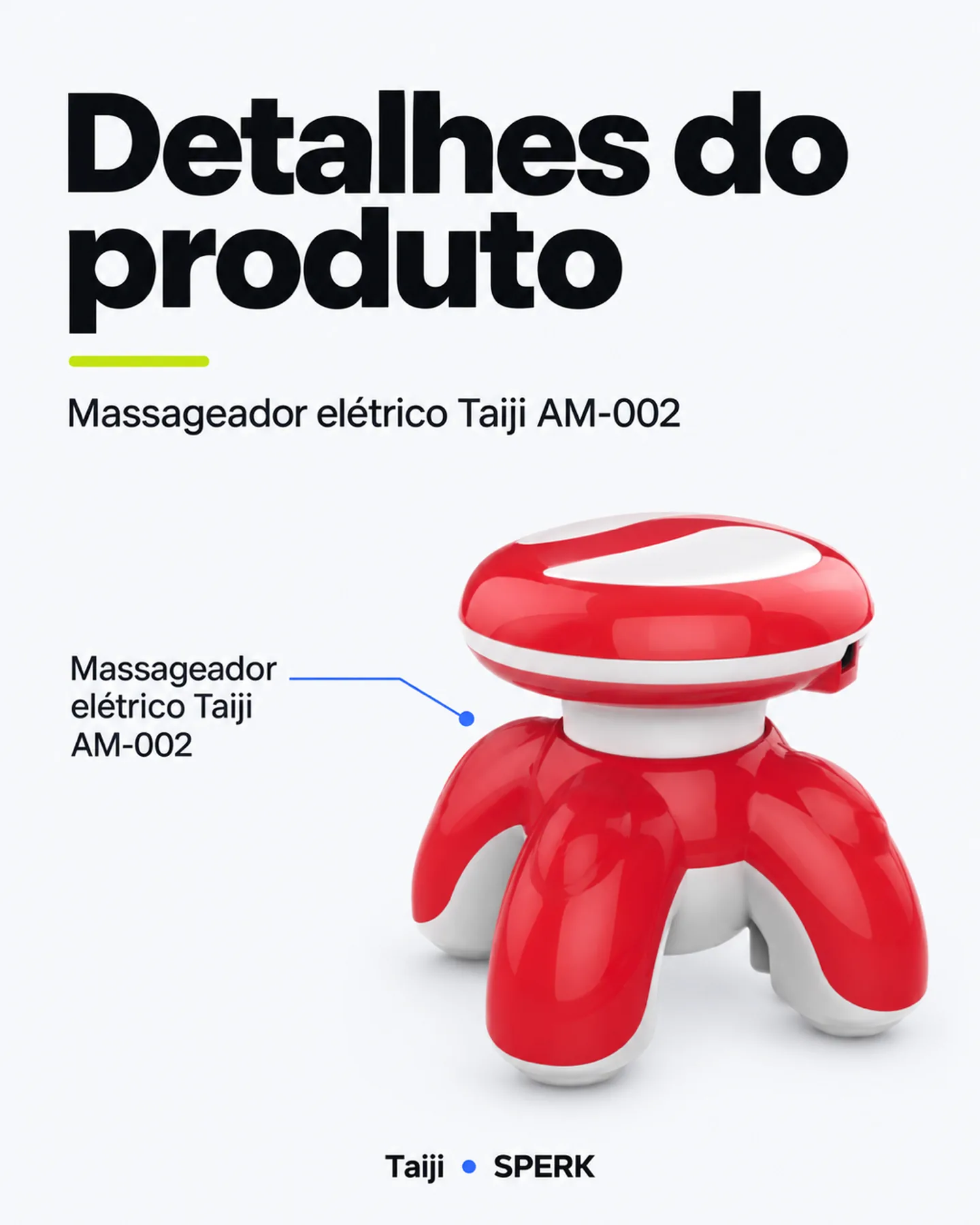 Massageador elétrico Taiji AM-002 — painel 4