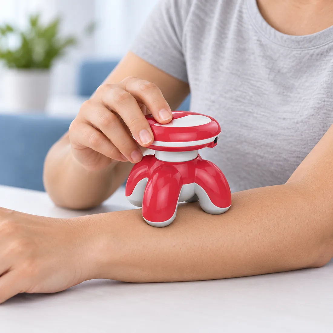 Massageador elétrico Taiji AM-002 — uso