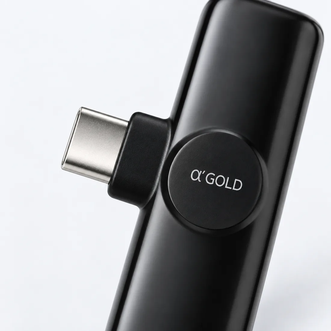 Microfone lapela sem fio Tipo-C a'Gold MCF-03 — detalhe