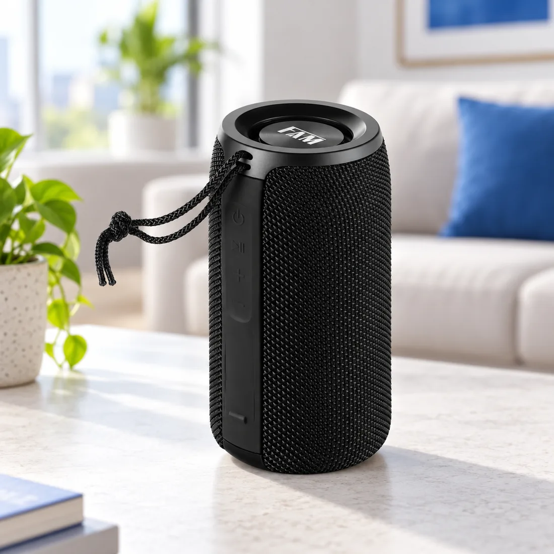 Mini caixa de som Bluetooth 10W com IPX6 - FAM - A11 — uso