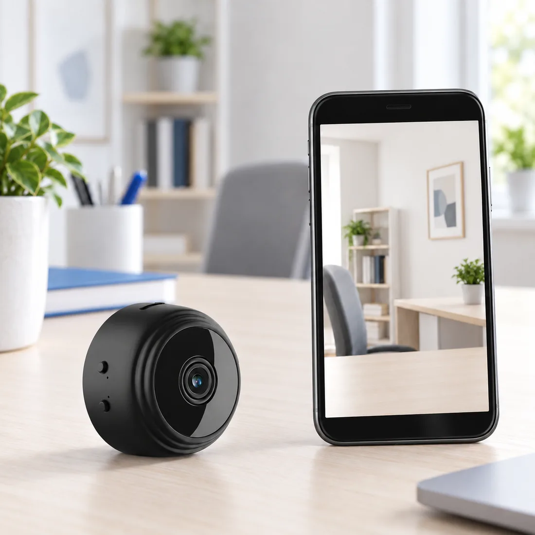 Mini câmera espiã A9 WIFI com sensor e visão noturna — uso