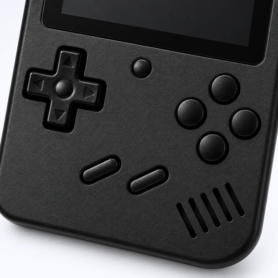 Mini game portátil sup game box plus com 400 jogos — angulo detalhe