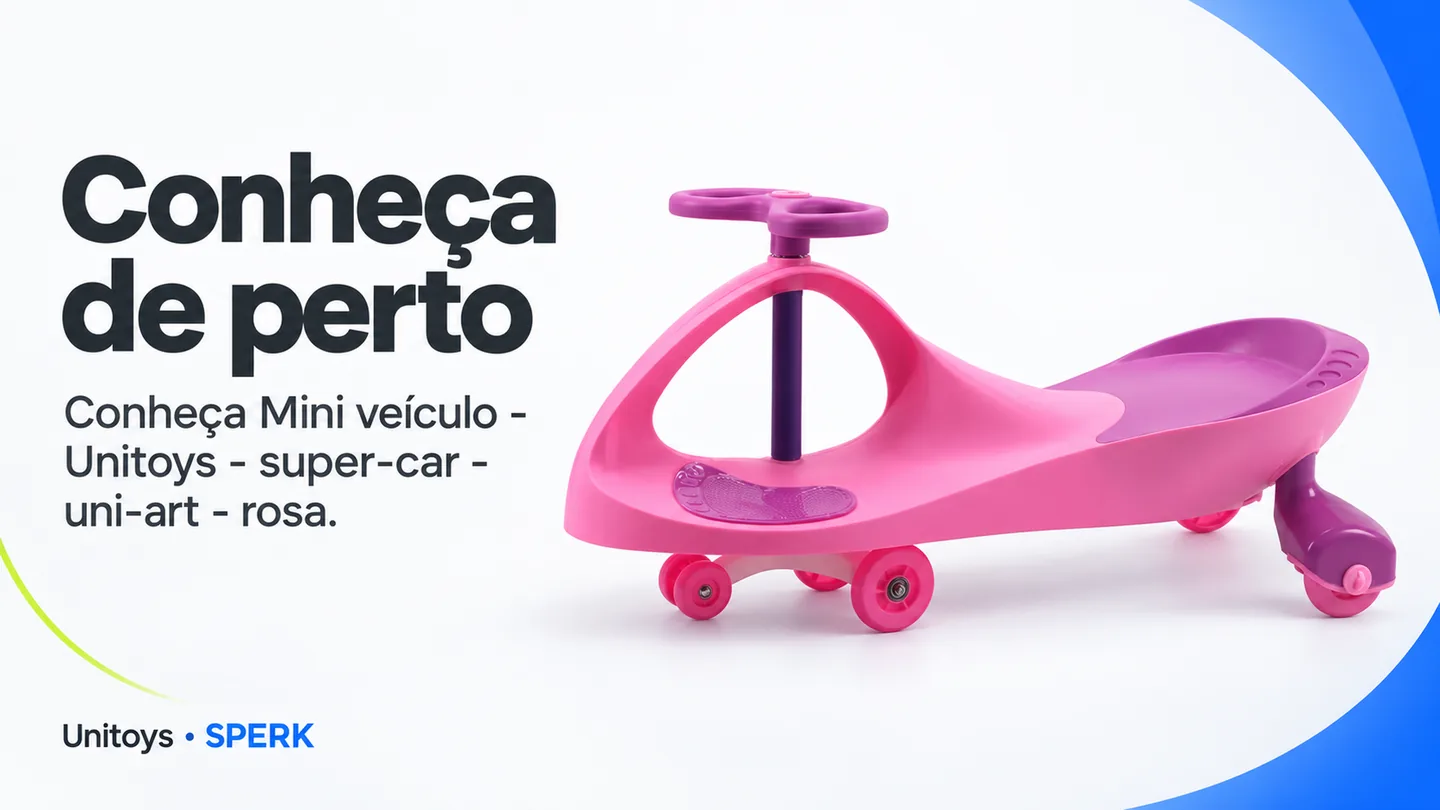 Mini veículo - Unitoys - super-car - uni-art - rosa — heroi descricao