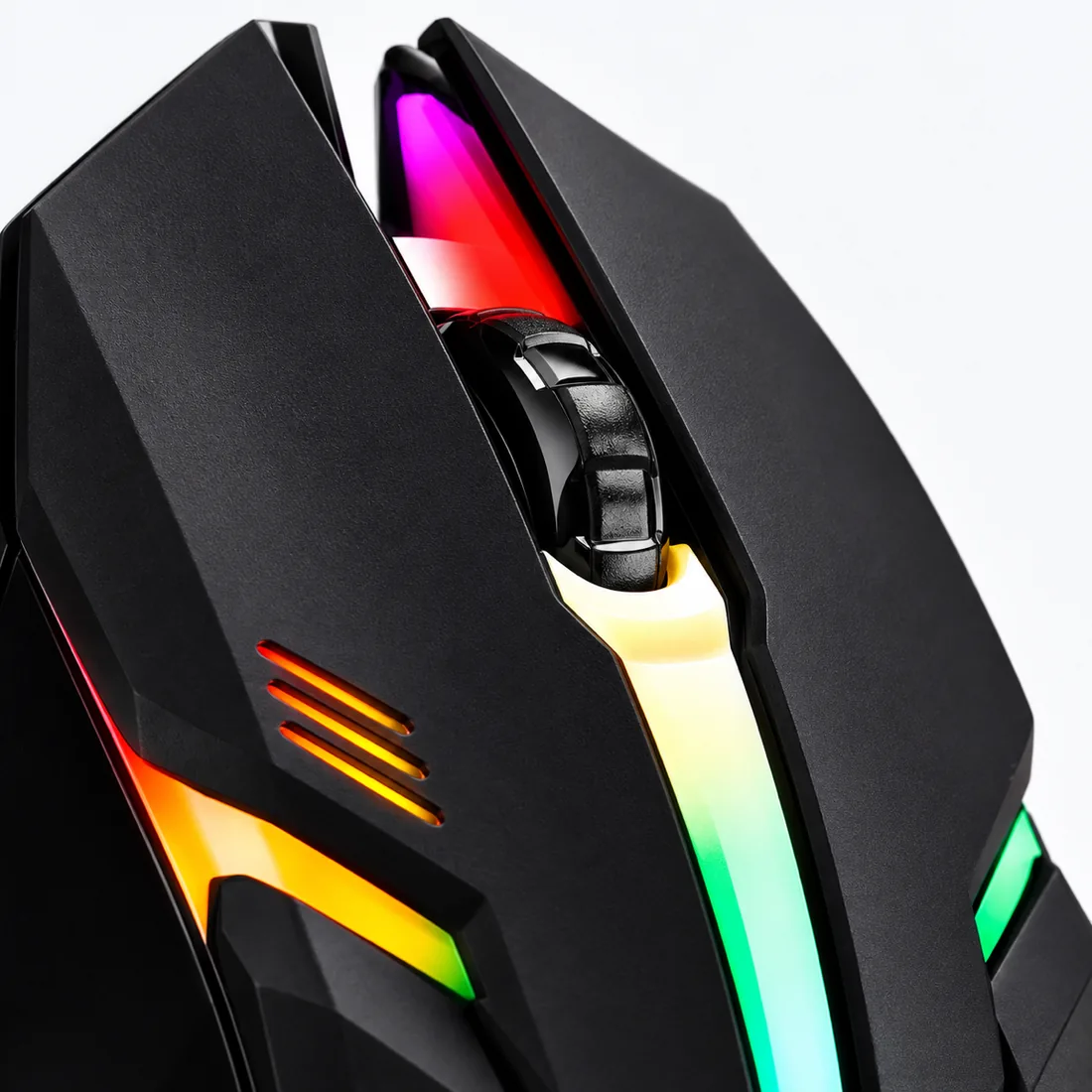 Exbom Mouse gamer USB LED RGB 1200dpi- MS-62 — detalhe
