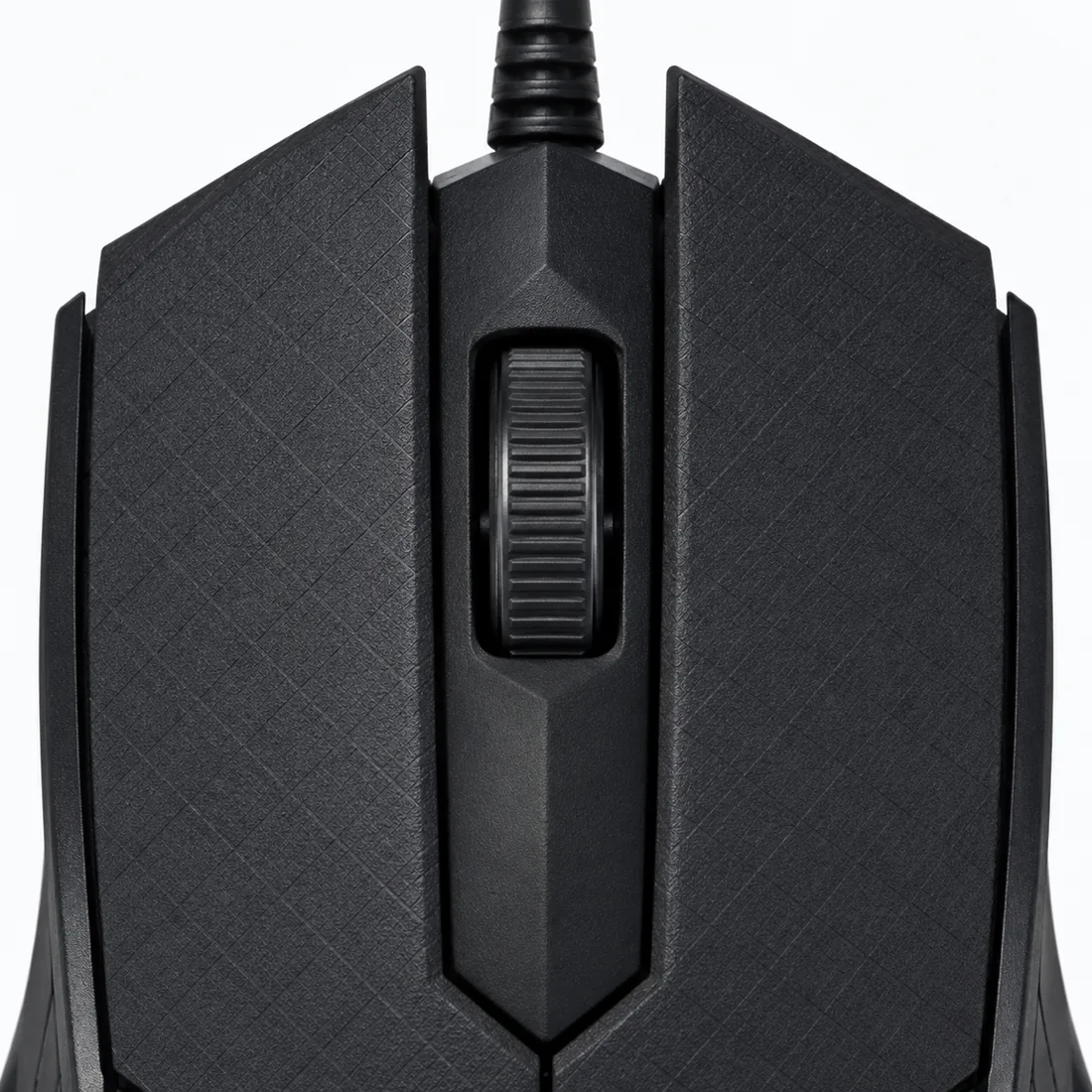 Mouse óptico USB 3.0 preto com fio ambidestro Lehmox LEY-1513 — detalhe
