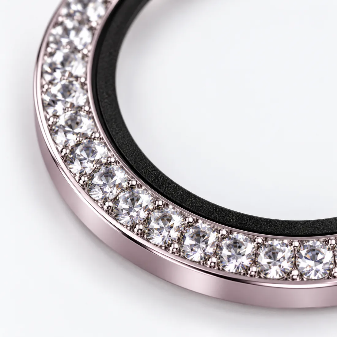 Película câmera de lente para iPhone com strass — detalhe