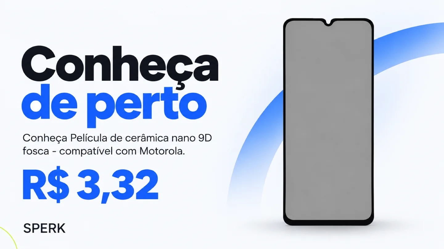 Película de cerâmica nano 9D fosca - compatível com Motorola — heroi descricao