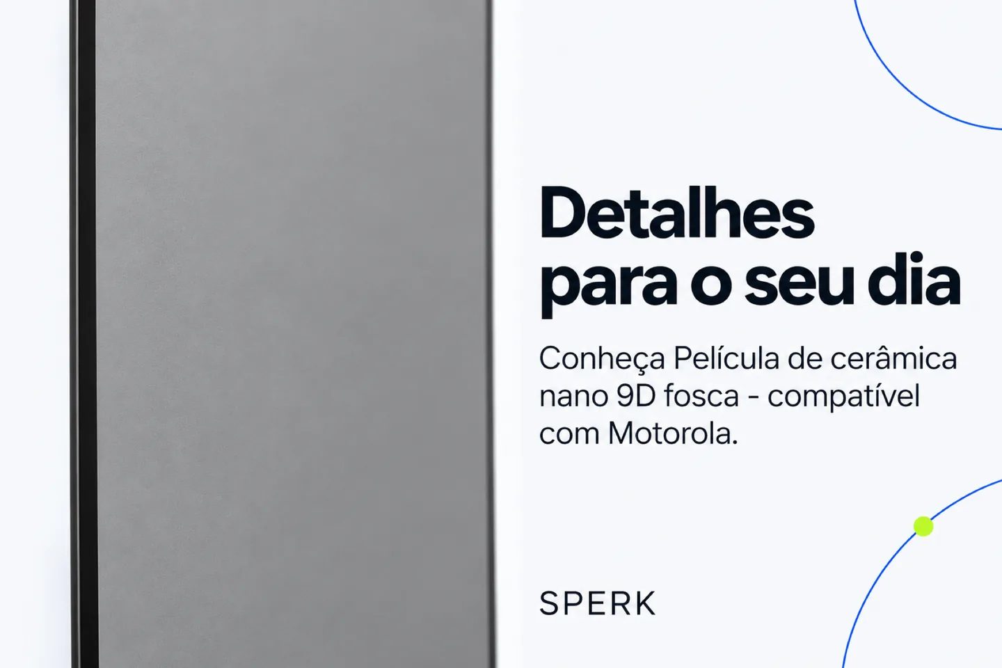 Película de cerâmica nano 9D fosca - compatível com Motorola — diferencial uso