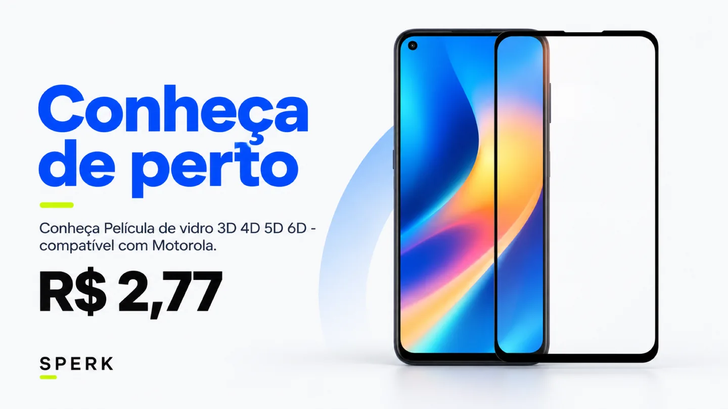 Película de vidro 3D 4D 5D 6D - compatível com Motorola — heroi descricao