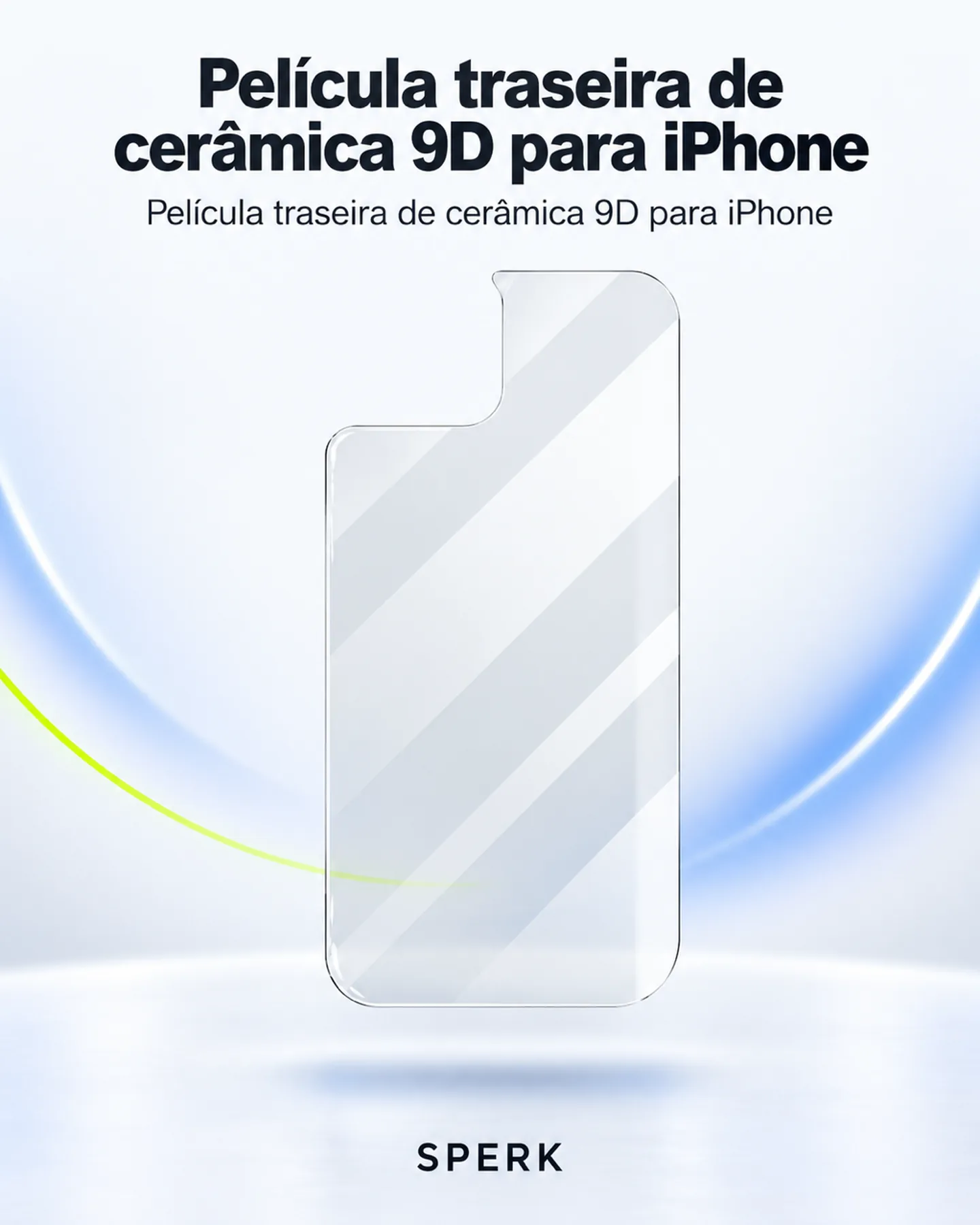 Película traseira de cerâmica 9D para iPhone — painel 1