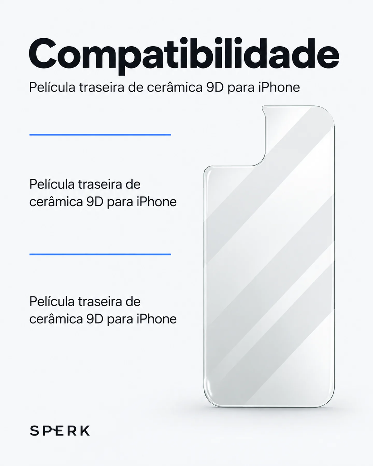 Película traseira de cerâmica 9D para iPhone — painel 4