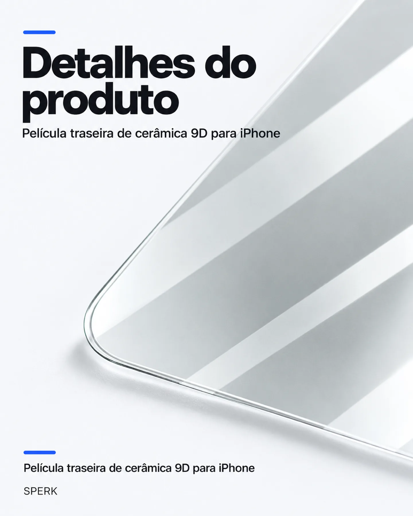 Película traseira de cerâmica 9D para iPhone — painel 5