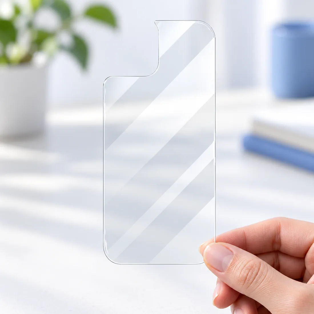 Película traseira de cerâmica 9D para iPhone — uso