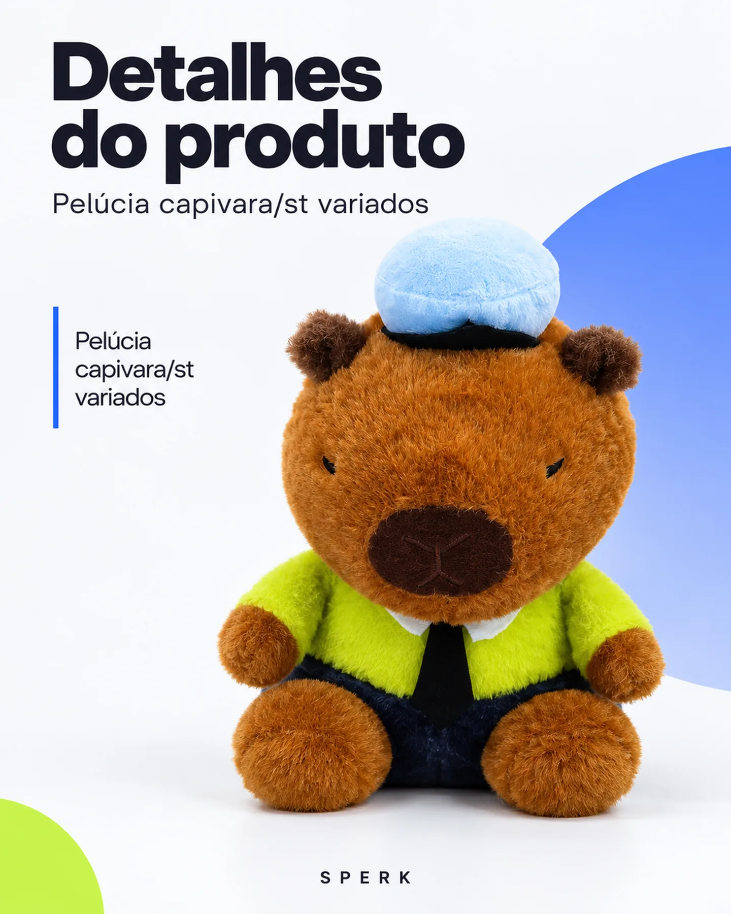Pelúcia capivara/st variados — painel 4