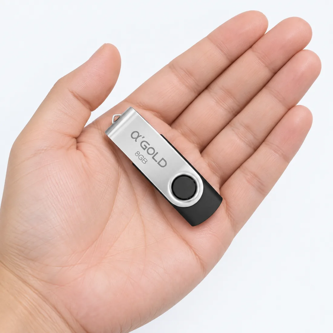 Pendrive USB 2.0 8GB a'Gold PNM-56 — escala