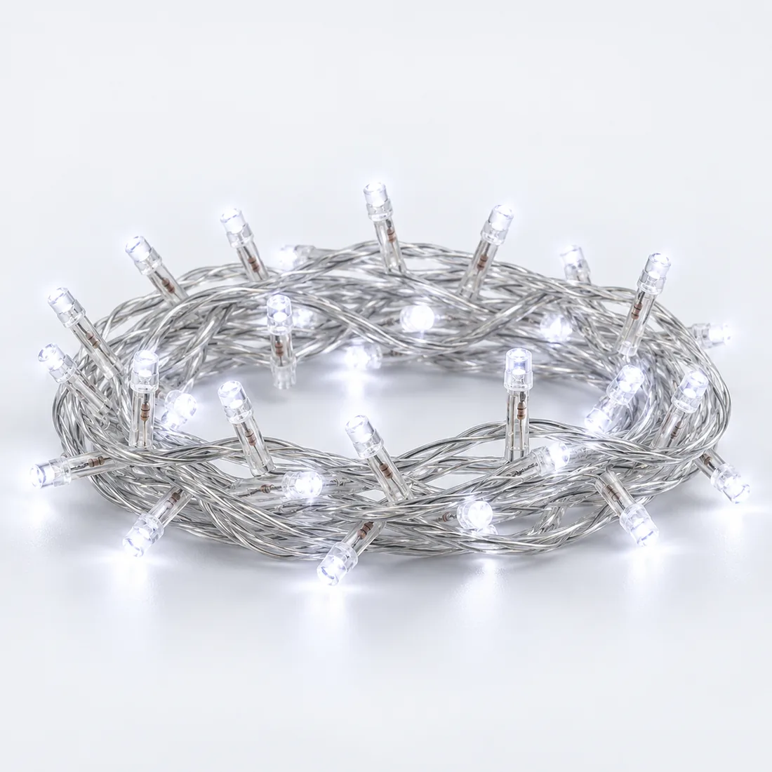 Pisca de natal 100 LEDs branco frio 9 metros – 110V — frente estudio