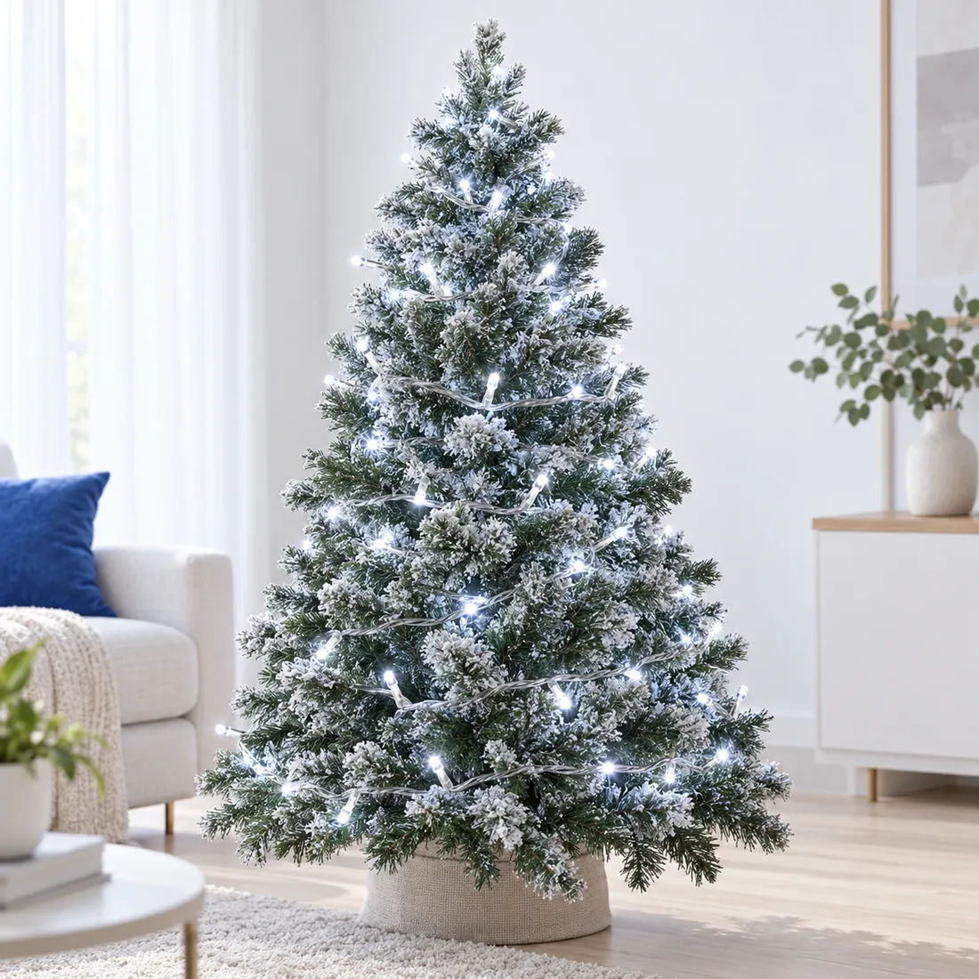 Pisca de natal 100 LEDs branco frio 9 metros – 220V — uso
