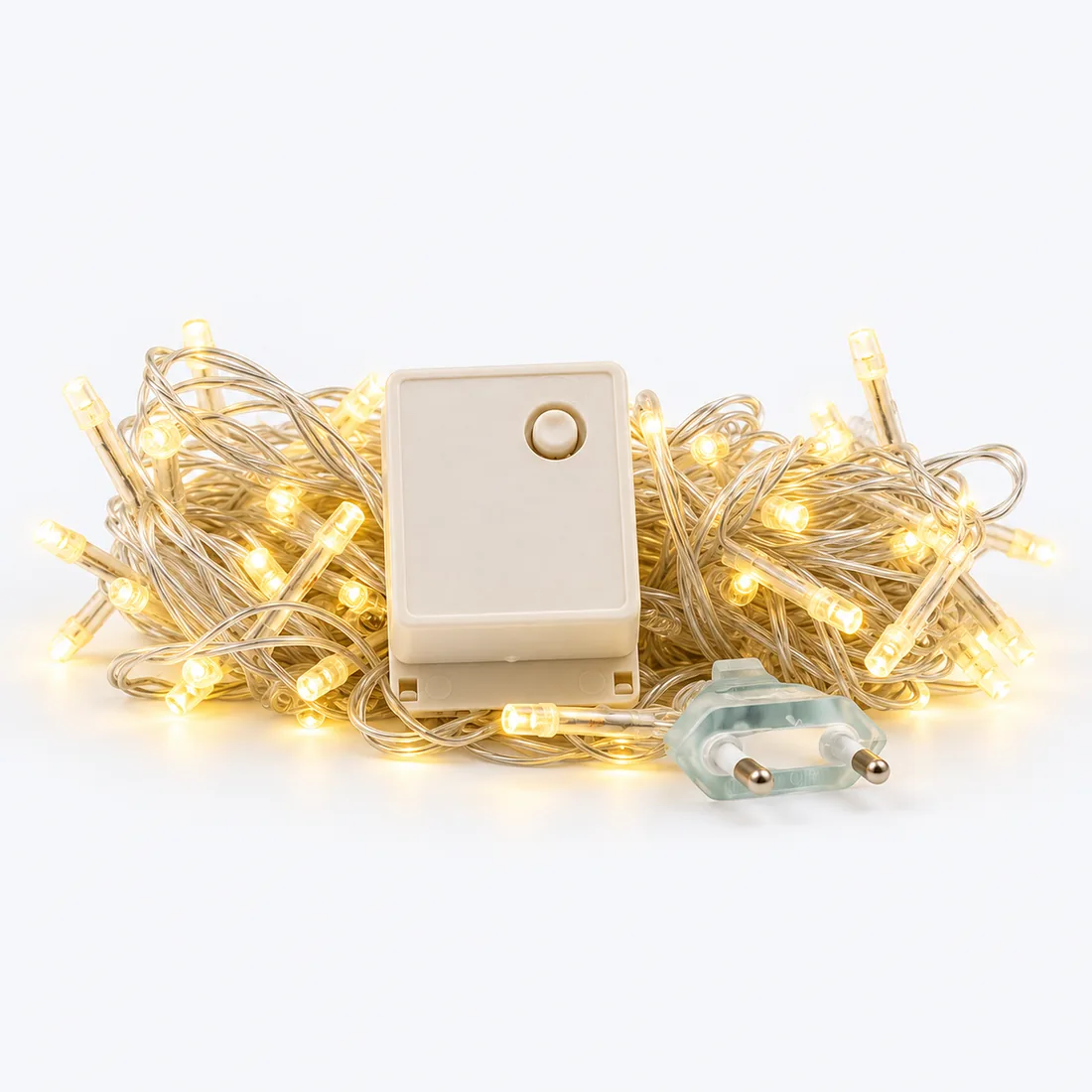 Pisca de natal 100 LEDs branco quente 9 metros – 110V