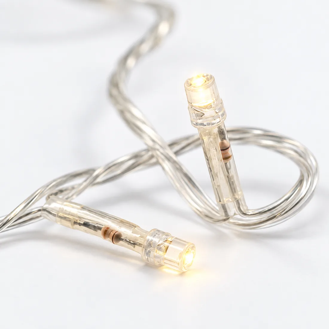 Pisca de natal 100 LEDs branco quente 9 metros – 220V — angulo detalhe