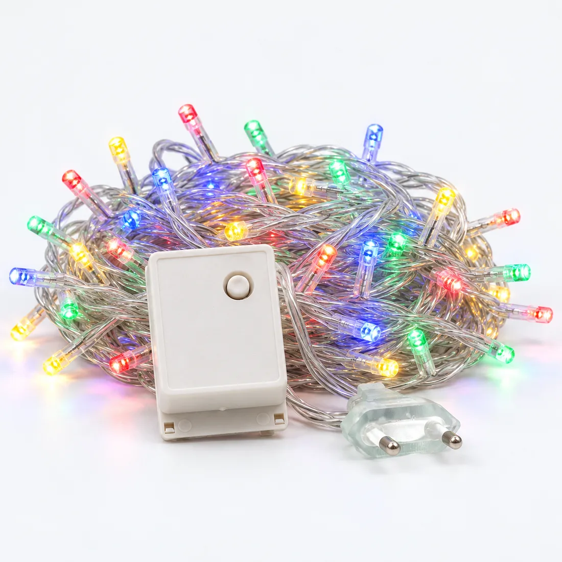 Pisca de natal 100 LEDs colorido 9 metros – 220V — frente estudio